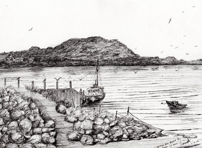 Iona from Mull Scotland, 2007 by Vincent Alexander Booth
